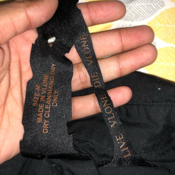 Vlone “REAL MEN WEAR BLACK” button up - Picture 2 of 3